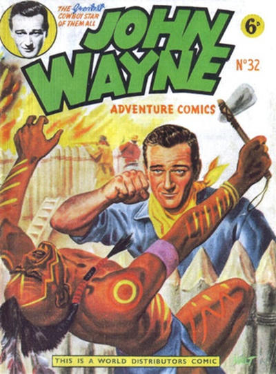 Cover for John Wayne Adventure Comics (World Distributors, 1950 ? series) #32