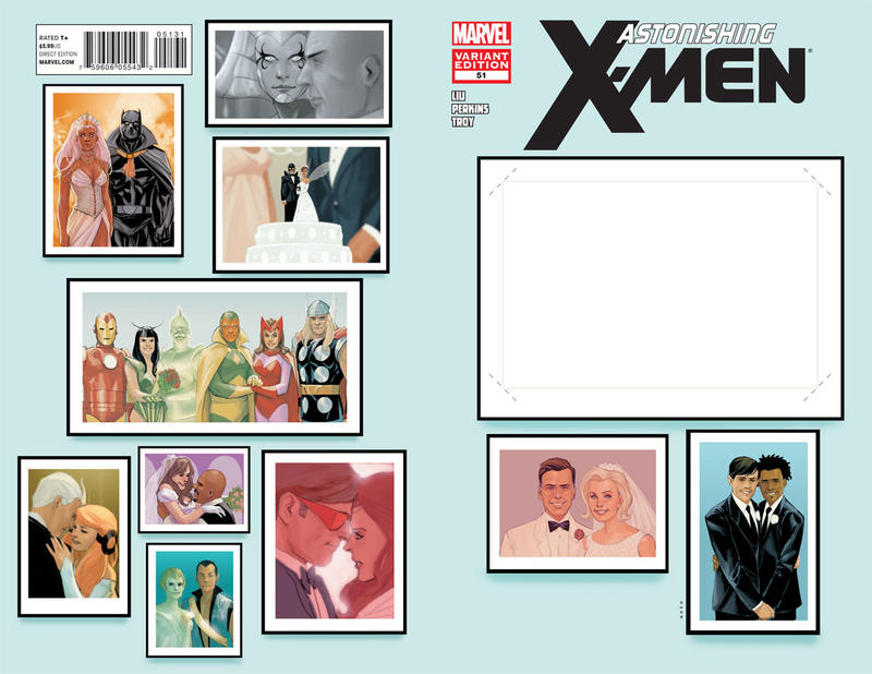 Cover for Astonishing X-Men (Marvel, 2004 series) #51 [Create Your-Own-Wedding - Phil Noto]