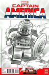 Cover for Captain America (Marvel, 2013 series) #12 [Lego Sketch Variant - Leonel Castellani]