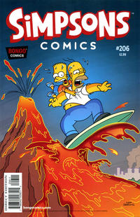 Cover Thumbnail for Simpsons Comics (Bongo, 1993 series) #206