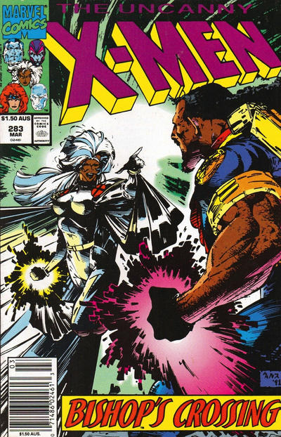 Cover for The Uncanny X-Men (Marvel, 1981 series) #283 [Australian]