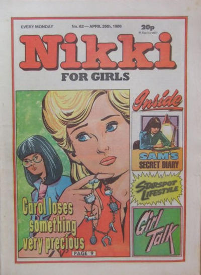 Cover for Nikki for Girls (D.C. Thomson, 1985 series) #62