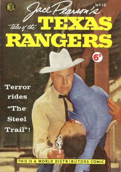 Cover for Jace Pearson of the Texas Rangers (World Distributors, 1953 series) #18