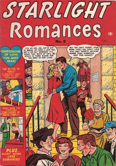 Cover for Starlight Romances (Bell Features, 1951 series) #8