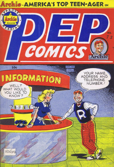 Cover for Pep Comics (Bell Features, 1948 series) #73