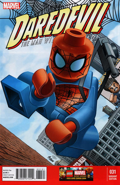 Cover for Daredevil (Marvel, 2011 series) #31 [Leonel Castellani LEGO Variant Cover]