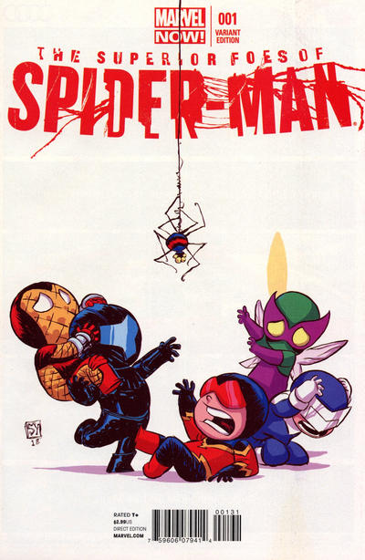 Cover for The Superior Foes of Spider-Man (Marvel, 2013 series) #1 [Variant Edition - Skottie Young Cover]