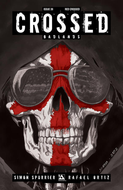 Cover for Crossed Badlands (Avatar Press, 2012 series) #39 [Red Crossed Variant by Rafael Ortiz]
