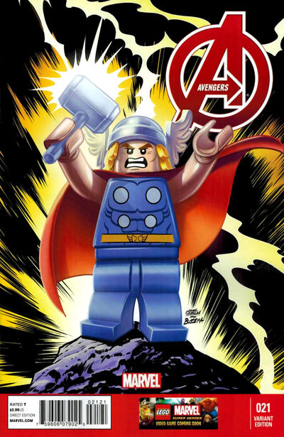 Cover for Avengers (Marvel, 2013 series) #21 [Lego Variant Cover by Leonel Castellani]