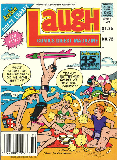 Cover for Laugh Comics Digest (Archie, 1974 series) #72