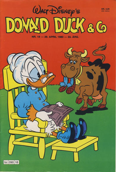 Cover for Donald Duck & Co (Hjemmet / Egmont, 1948 series) #18/1980