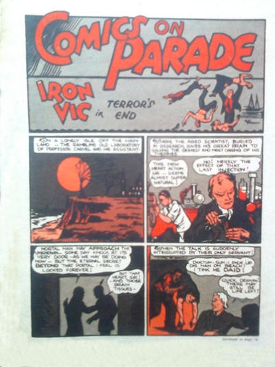 Cover for Comics on Parade: Iron Vic (L. Miller & Son, 1944 series) #[nn]