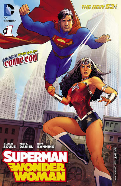 Cover for Superman / Wonder Woman (DC, 2013 series) #1 [New York Comic Con Cover]