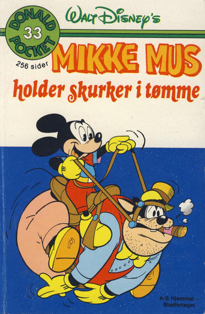Cover for Donald Pocket (Hjemmet / Egmont, 1968 series) #33 - Mikke Mus holder skurker i tømme [1. opplag]