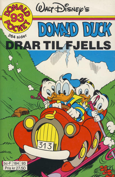 Cover for Donald Pocket (Hjemmet / Egmont, 1968 series) #93 - Donald Duck drar til fjells [1. opplag]