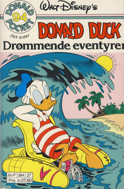 Cover for Donald Pocket (Hjemmet / Egmont, 1968 series) #94 - Donald Duck Drømmende eventyrer [Reutsendelse]