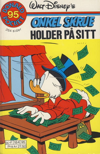 Cover for Donald Pocket (Hjemmet / Egmont, 1968 series) #95 - Onkel Skrue holder på sitt [1. opplag]