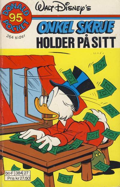 Cover for Donald Pocket (Hjemmet / Egmont, 1968 series) #95 - Onkel Skrue holder på sitt [Reutsendelse]