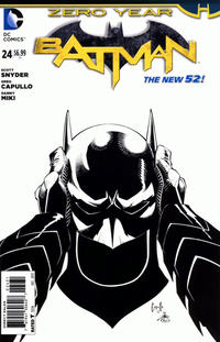 Cover Thumbnail for Batman (DC, 2011 series) #24 [Greg Capullo / Danny Miki Black & White Cover]
