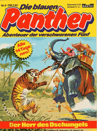 Cover Thumbnail for Die blauen Panther (Bastei Verlag, 1980 series) #4 - Der Herr des Dschungels