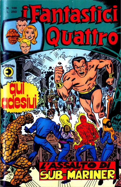 Cover for I Fantastici Quattro (Editoriale Corno, 1971 series) #100