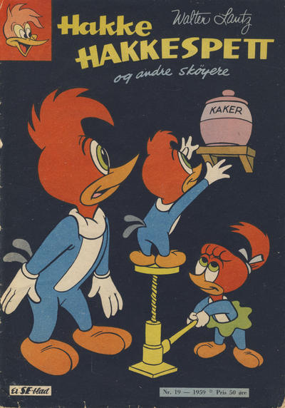 Cover for Hakke Hakkespett og andre skøyere (Serieforlaget / Se-Bladene / Stabenfeldt, 1959 series) #19/1959