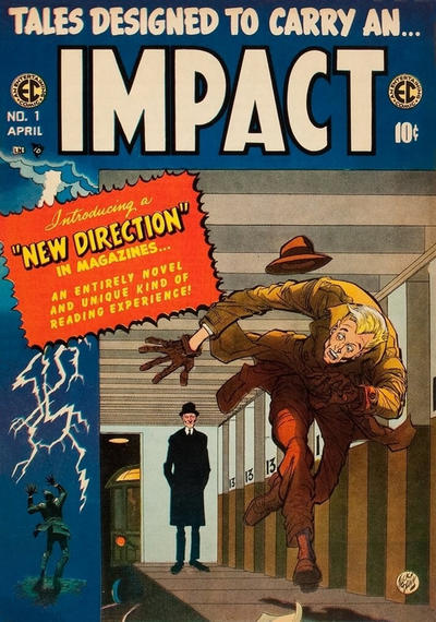 Cover for Impact (EC, 1955 series) #1 ['white' title edition (Charlton printing)]