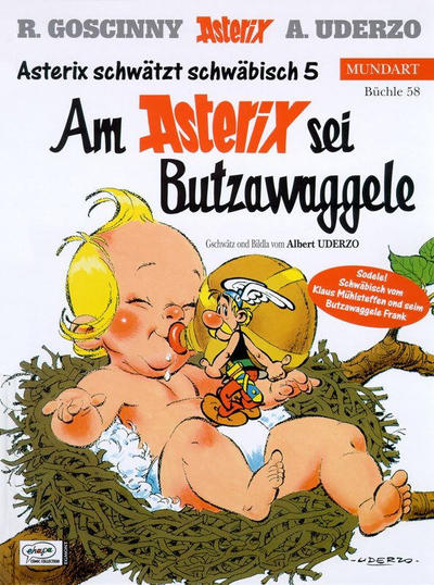Cover for Asterix Mundart (Egmont Ehapa, 1995 series) #58 - Am Asterix sei Butzawaggele [Schwäbisch 5]