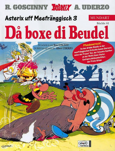 Cover for Asterix Mundart (Egmont Ehapa, 1995 series) #61 - Da boxe di Beudel [Unterfränkisch 3]