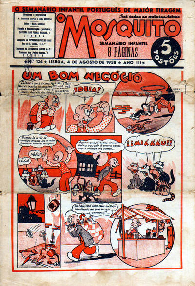 Cover for O Mosquito [Série 1] (Edições O Mosquito, Lda, 1936 series) #134