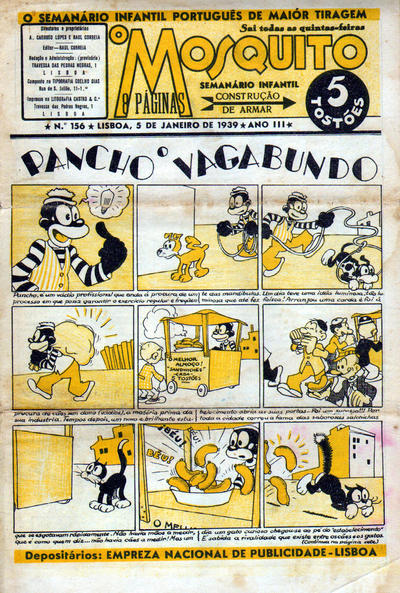 Cover for O Mosquito [Série 1] (Edições O Mosquito, Lda, 1936 series) #156