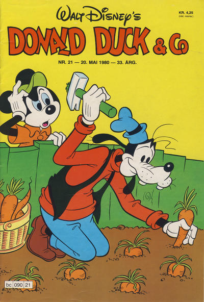 Cover for Donald Duck & Co (Hjemmet / Egmont, 1948 series) #21/1980