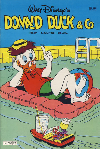 Cover for Donald Duck & Co (Hjemmet / Egmont, 1948 series) #27/1980