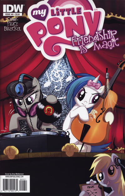 Cover for My Little Pony: Friendship Is Magic (IDW, 2012 series) #9 [Cover RE - Hot Topic Exclusive - Amy Mebberson]