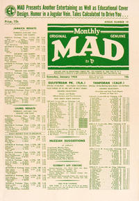 Cover for Mad (EC, 1952 series) #19