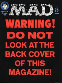 Cover for Mad (EC, 1952 series) #73
