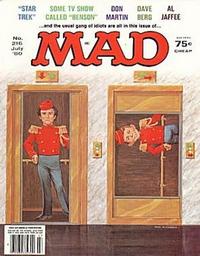 Cover for Mad (EC, 1952 series) #216