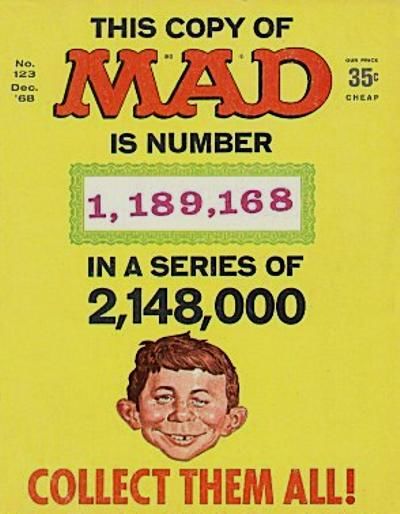 Cover for Mad (EC, 1952 series) #123 [1,189,168 Cover]