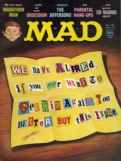 Cover for Mad (EC, 1952 series) #191