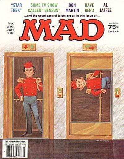 Cover for Mad (EC, 1952 series) #216