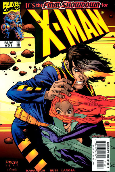 Cover for X-Man (Marvel, 1995 series) #51 [Direct Edition]
