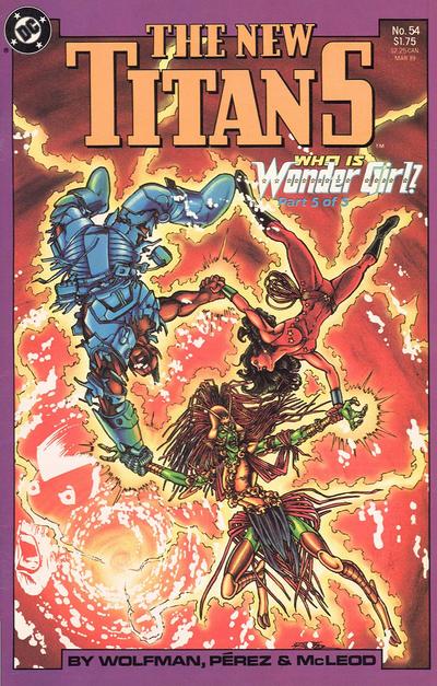 Cover for The New Titans (DC, 1988 series) #54