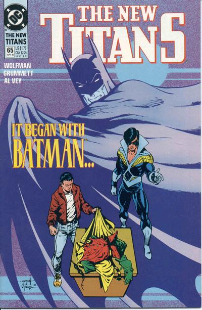 Cover for The New Titans (DC, 1988 series) #65