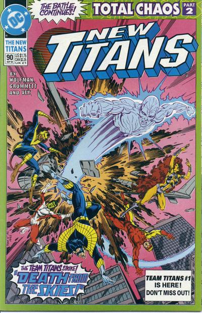 Cover for The New Titans (DC, 1988 series) #90