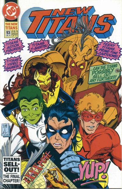 Cover for The New Titans (DC, 1988 series) #93