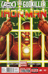 Cover for Iron Man (Marvel, 2013 series) #7 [Newsstand Edition by Greg Land]