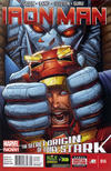 Cover Thumbnail for Iron Man (2013 series) #14 [Newsstand Edition by Greg Land]