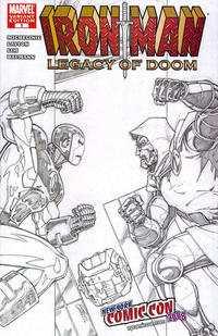 Cover Thumbnail for Iron Man: Legacy of Doom (Marvel, 2008 series) #1 [NYCC 2008 Exclusive Sketch Variant Cover by Ron Lim]