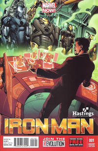 Cover Thumbnail for Iron Man (Marvel, 2013 series) #1 [Hastings Exclusive Variant Cover by Carlo Pagulayan]