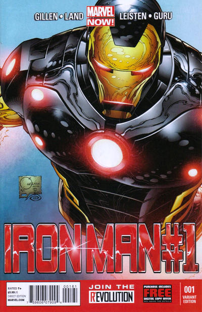 Cover for Iron Man (Marvel, 2013 series) #1 [Variant Cover by Joe Quesada]